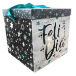 CAJA CINTA GRANDE FELIZ DIA 21X21 CMS