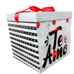 CAJA CINTA GRANDE FELIZ DIA 21X21 CMS